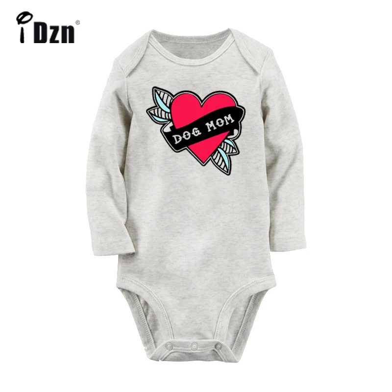 

Dog Mom Love Heart Karma Retribution For Sin Design Newborn Baby Bodysuit Toddler Long Sleeve Onsies Jumpsuit Cotton Clothes