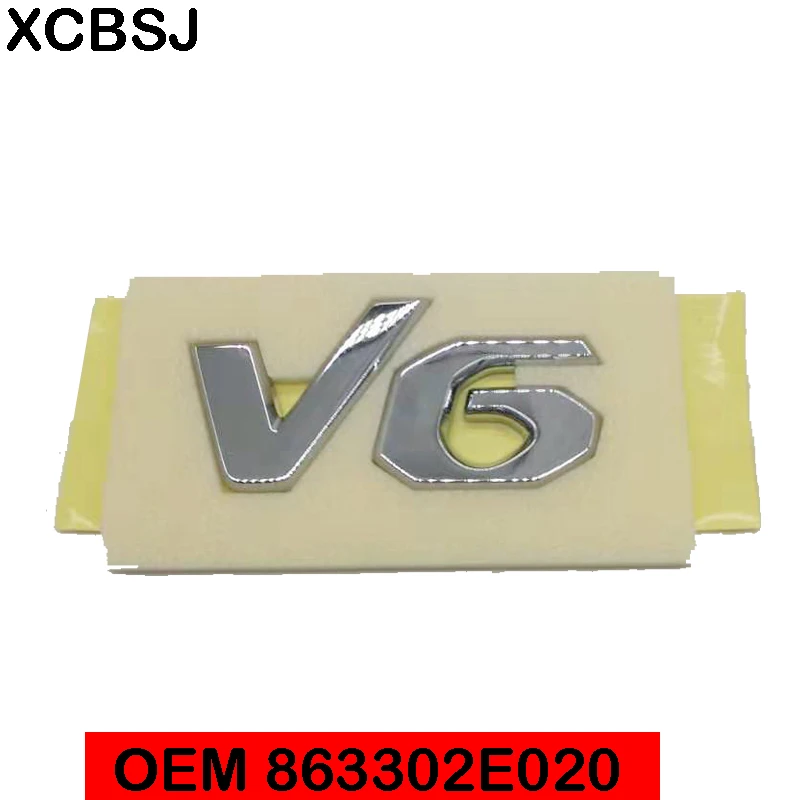 V6 Emblem 86330-2E020 HYUNDAI Genuine V6 Emblem 86330-2E020 HYUNDAI Genuine