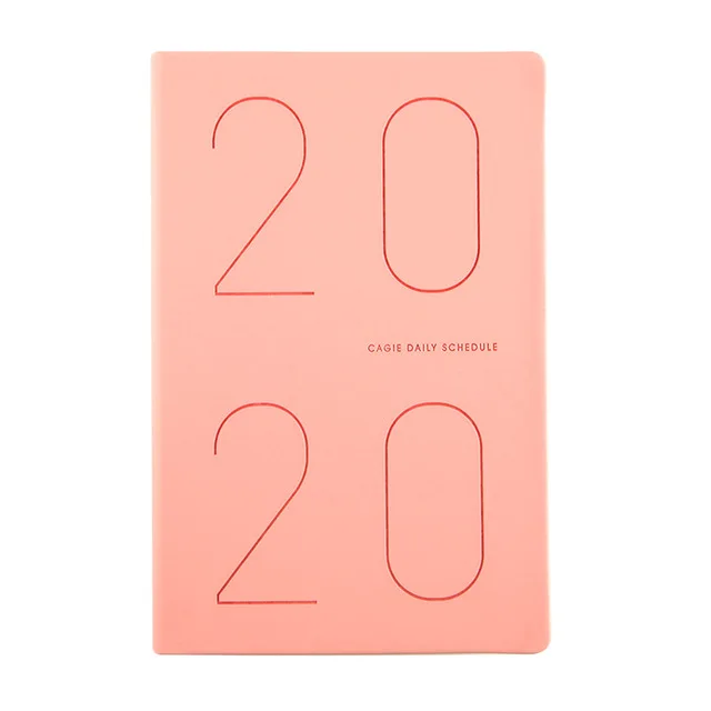 A5 ежедневник, календарь, записная книжка, портативный ежедневник, ежедневник, ежемесячный блокнот-органайзер, расписание, канцелярские принадлежности, подарки - Цвет: pink