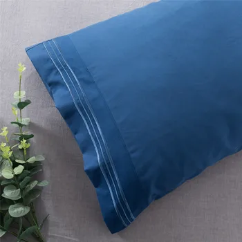 

2pcs/set pillowcase 100% Polyester pillow cover Simple elegant Embroidered pillow case sleep pilow case for home hotel bedding