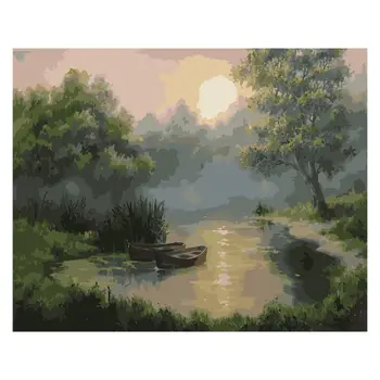 

Moonlit Night Diy Painting By Numbers Modern Wall Art Picture For Kids & Adults