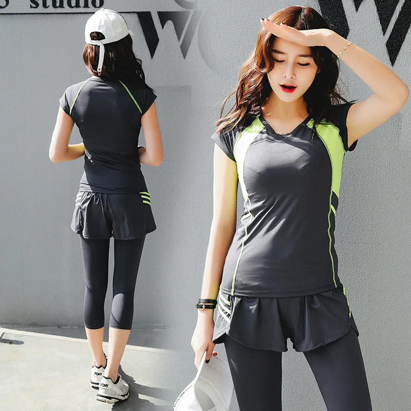 

Fen Meier Yoga Clothes Women's Korean-style Spring Summer Fashion Slimming Loose-Fit Running Quick Drying Clothes Fitness Sports