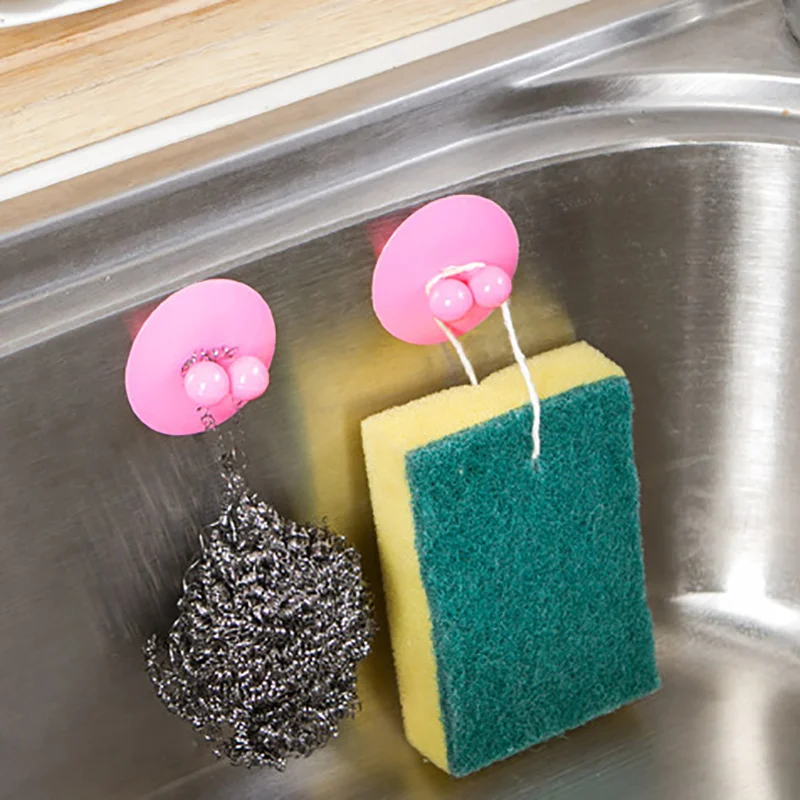 

2pcs Bathroom Toothbrush Razor Holder Wall Mount Vacuum Suction Cup Hooks Kitchen Wire Key Table Hook Home Storage Organization