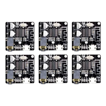 

6Pcs VHM-314 V.20 Bluetooth Audio Receiver Board Bluetooth 5.0 Mp3 Lossless Decoder Board with Lithium Battery Charging