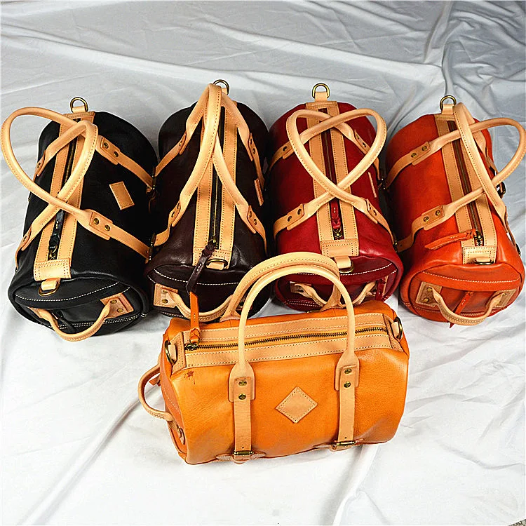 

WOMEN'S Leather Bags Shoulder Bag/ Hand Bag Shoulder Bag Europe And America Import Full-grain Leather Retro Skeleton-skin Bag