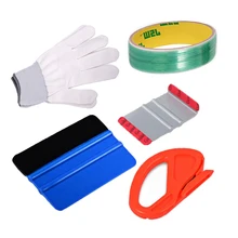 EHDIS Carbon Film Auto Wrap Vinyl Werkzeuge Set 500cm Knifeless Band Design Linie Auto Aufkleber Cutter Werkzeug Auto Fenster tint Rakel(China)