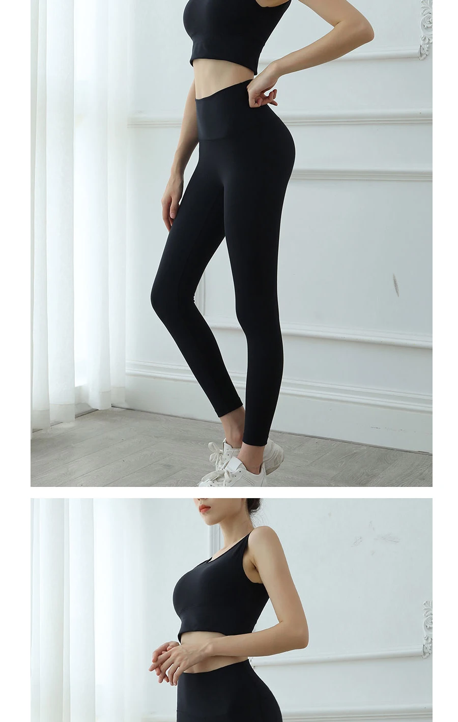 Women Sports Gym Yoga Pants Compression Tights Seamless Pants Stretchy High Waist Run Fitness Leggings Hip Push Up Training Tigh