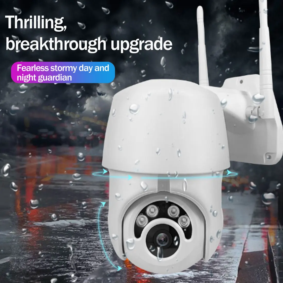 WIFI Camera Outdoor PTZ IP Camera H.265X 1080p Speed Dome CCTV Security Cameras IP Camera WIFI Exterior 2MP IR Home Surveilance