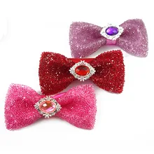 Галстук-бабочка высокого качества, полиэстер, унисекс, для банкета, ночного клуба, Красный Кристалл, для свадьбы, жениха, классический модный галстук-бабочка, подарки, роскошь