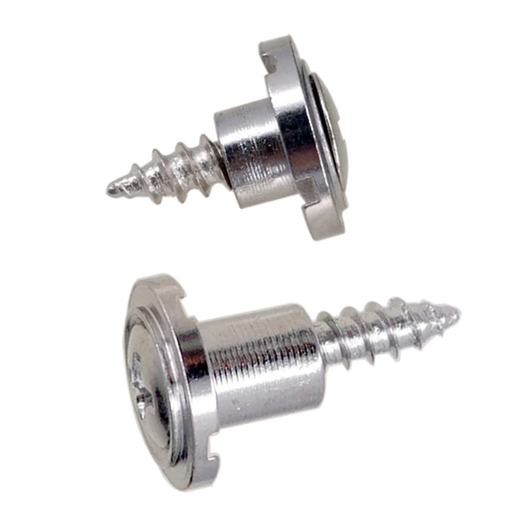 Round String Tree Retainer&Screws Set for Fender ST Guitar Black+Silver