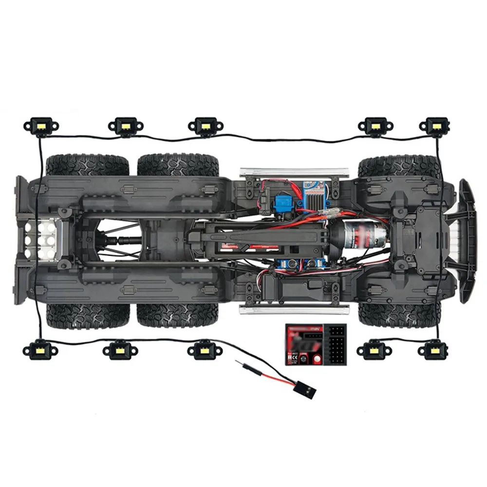 US $32.10 Wheel Eyebrow Lamp Waterproof Led Light Kit For Traxxas Benz Trx6 G63 Amg 6x6 Rc Car Upgrade Parts