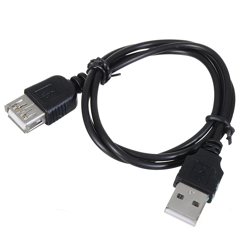 Новейший 70 см черный USB 2,0 кабель-удлинитель высокое качество А-папа Женский USB удлинитель Кабель для зарядки и передачи данных Шнур Mayitr
