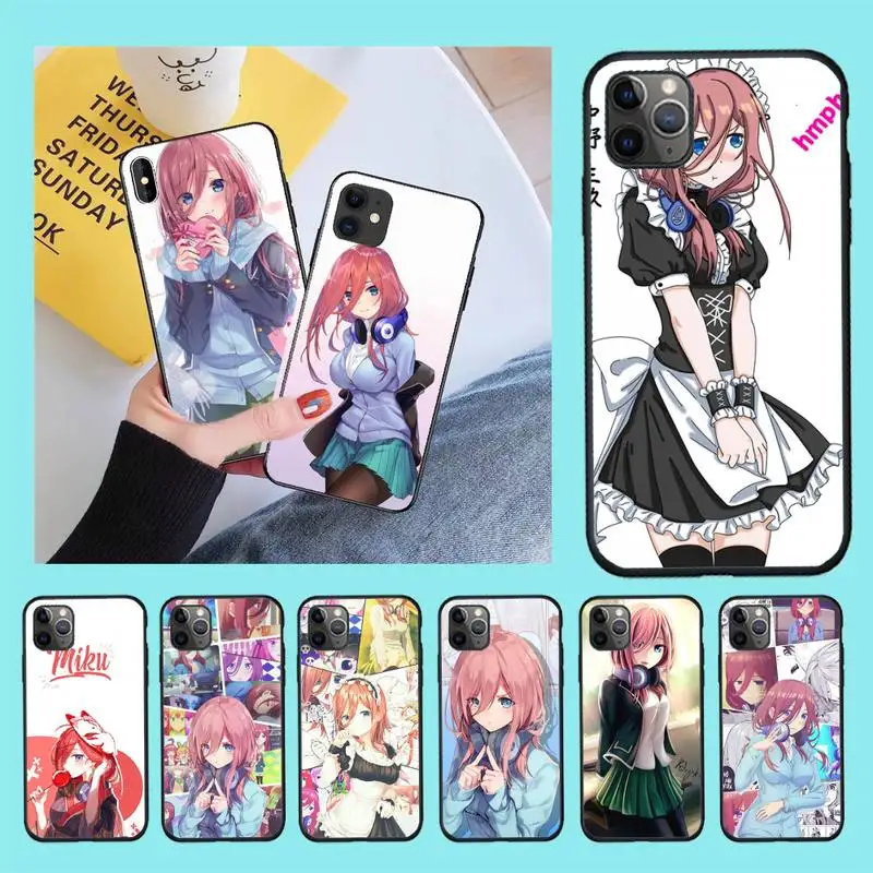 nakano miku Coque Shell Phone Case for iPhone 11 pro XS MAX 8 7 6 6S Plus X 5S SE 2020 XR case | Мобильные телефоны и