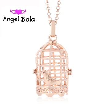 

Angel Bola 10PCS/lot 22.5mm Necklace Bird Engelsrufer Cage Jewelry Making DIY Baby Sound Harmony Caller Pendant Jewelry L071