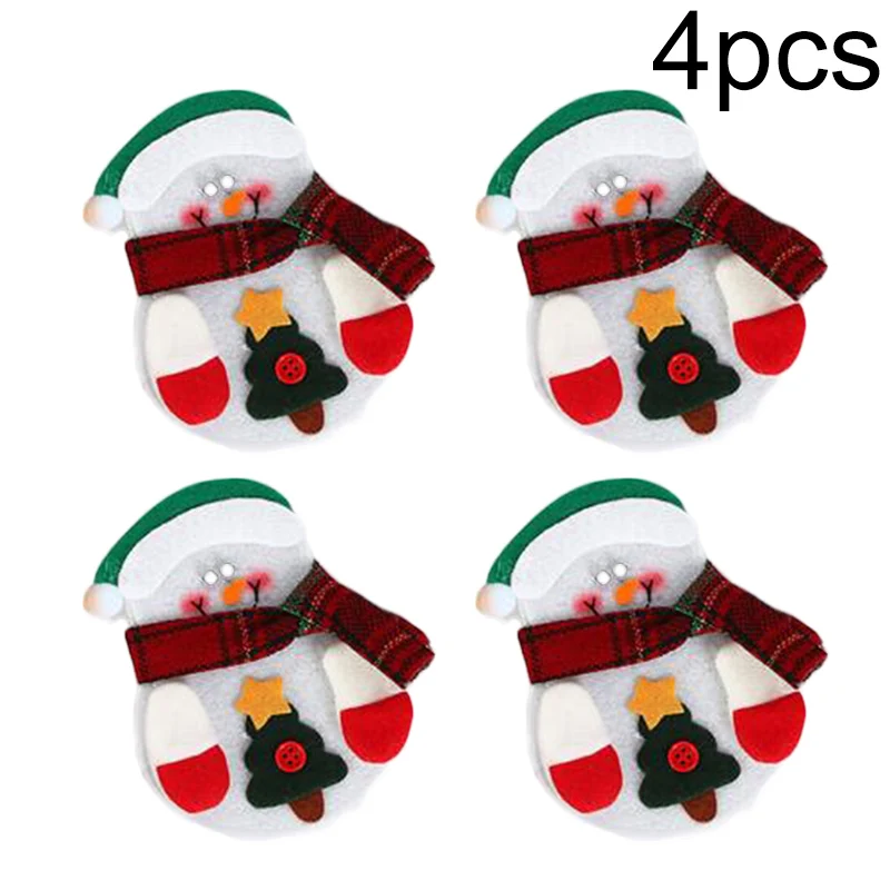 Рождественский Санта-держатель декор для обеденного стола столовые приборы чехол для столовых приборов Карманный орнамент торговый центр гостиницы