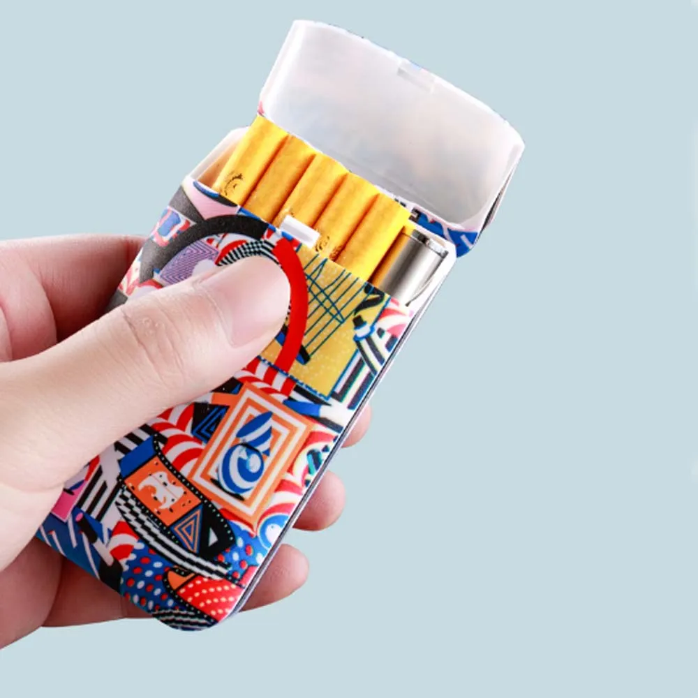 100 шт USB Зажигалка чехол для 20 сигарет с длиной 100 мм и диаметром 5 мм