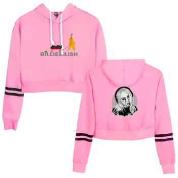 

Navel Bare Hoodie Sweatshirt Billie Eilish Sweater Sexy Girls Lady Women Fashion Casual Clothing Sweat Midriff-baring XS-XXL