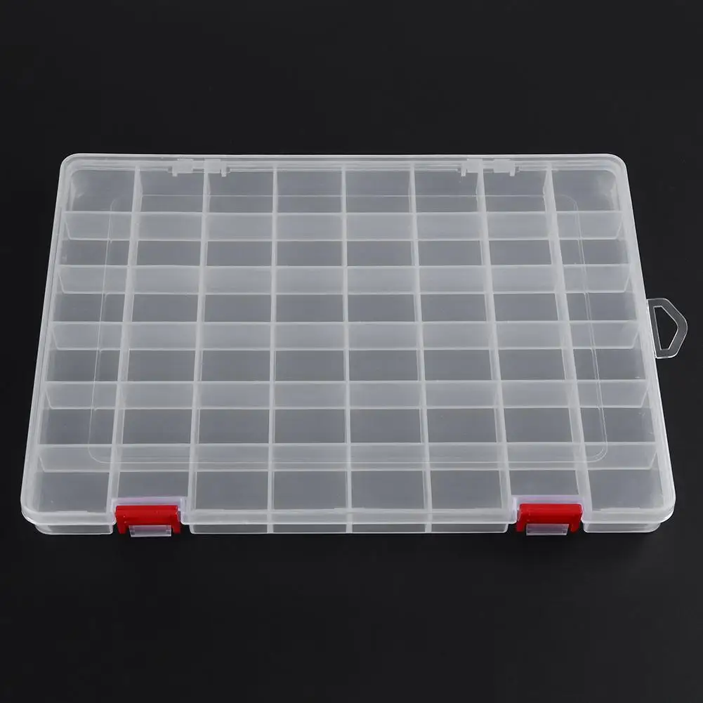Пластиковый контейнер для хранения с 48 отделениями Прозрачный Полипропиленовый