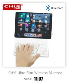 CHYI Беспроводная Bluetooth мини клавиатура Тонкий BT 3,0 клавиатуры с из искусственной кожи чехол для iPad Pro 11 планшет