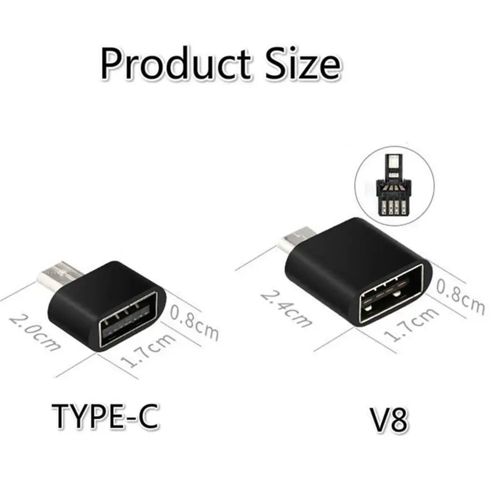5 шт Micro USB OTG к usb type C OTG адаптер конвертер для samsung huawei Android type-C высокого качества для дропшиппинг