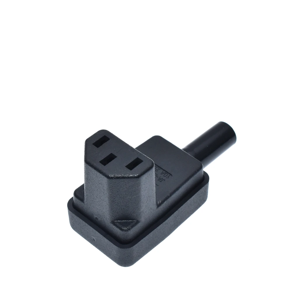 1 шт. 90 градусов Угловой IEC 320 C13 гнездовой разъем AC 10A 250V Мощность шнур питания