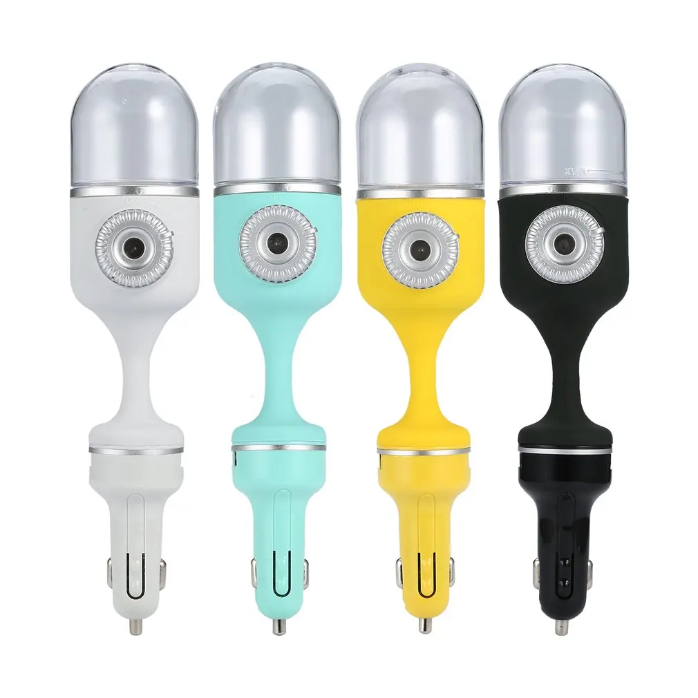 USB Автомобильный увлажнитель воздуха, автомобильный мини-увлажнитель и ароматизатор, 70 мл, ароматический масляный диффузор, автомобильный очиститель воздуха, DC12V-24V, автомобильные аксессуары