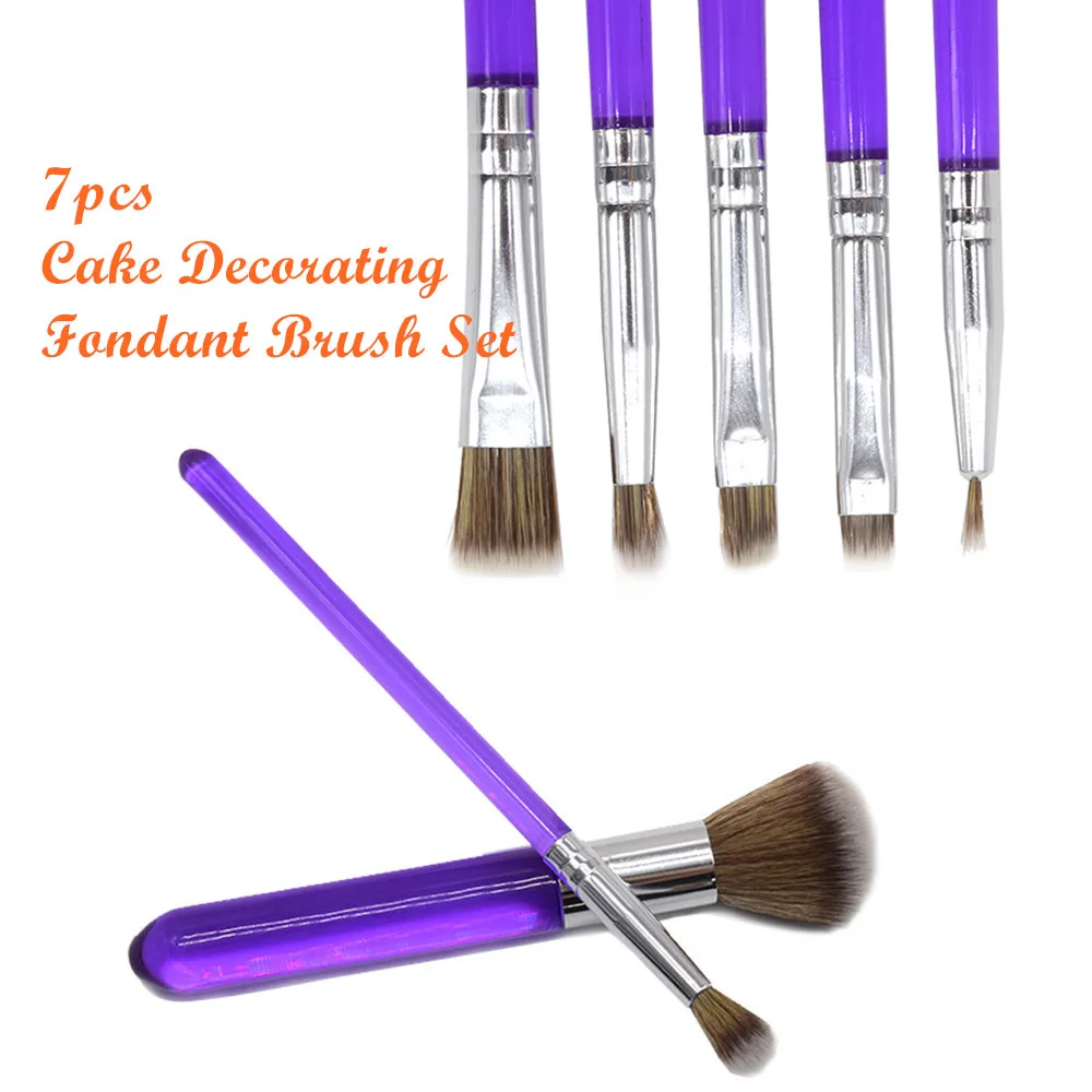 Cake Baking Brushes Food Paint Brush For Chocolate Sugar Cookie Decoration  Brushes Set Cookie Decorating Supplies With Fondant And Gum Paste Tool  (purple) - Temu