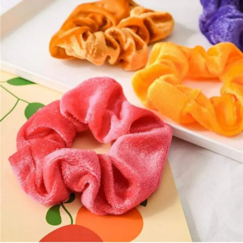 50 шт., бархатная эластичная резинка, конский хвост, держатель, модные женские волосы, кольцевые канаты, область применения, вечерние принадлежности, Weddin