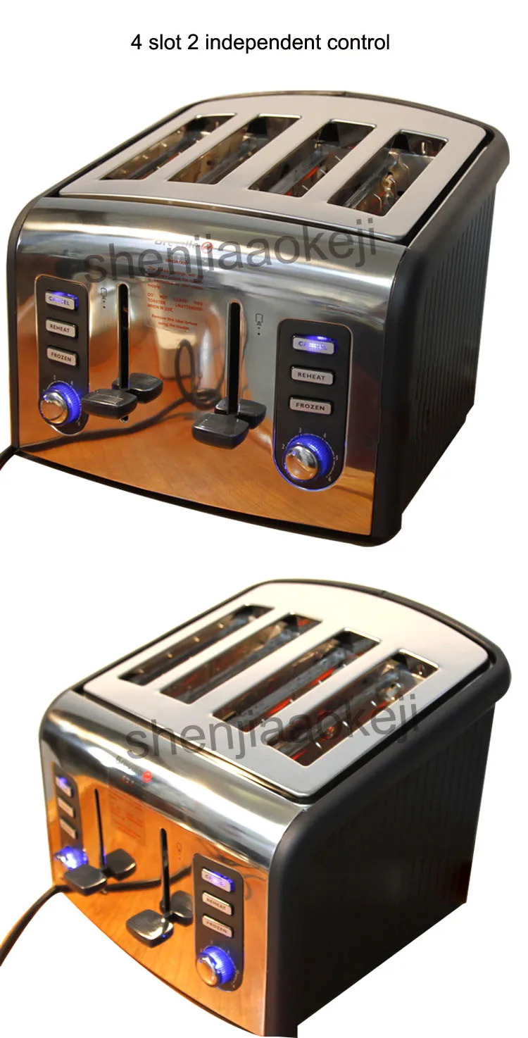 Нержавеющая сталь 4 ломтика тостер автоматический тостер CFDQ004 ...