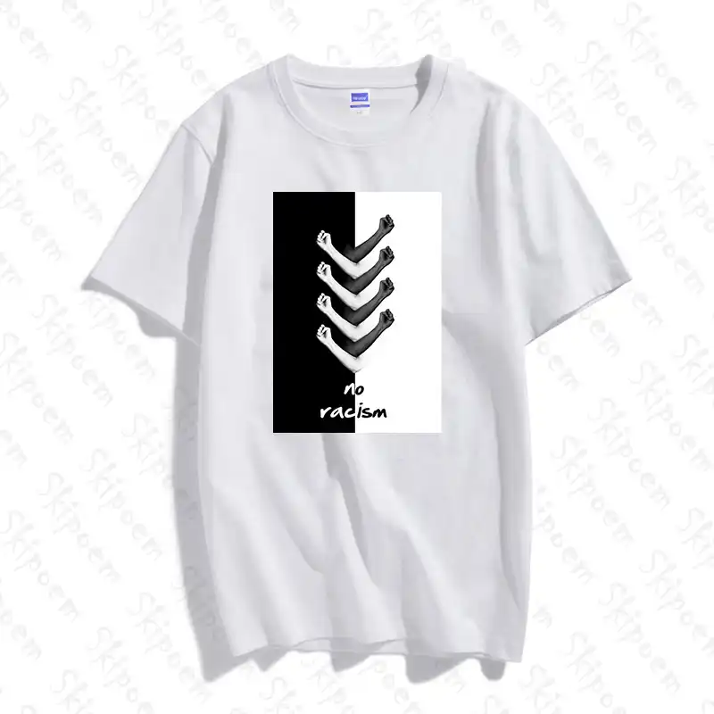 Reject Racial Discrimination T Shirt Women Kawaii Korean Style Aesthetic Gothic Skipoem Short Sleeve Tee Shirt Femme Streetwear T Shirts Aliexpress