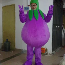 Рекламные фиолетовые баклажаны маскарадный костюм платье овощи взрослые Размер Вечерние США с фабрики