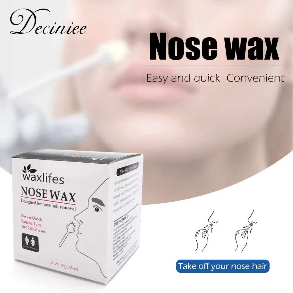 Nose Hair Removal Nose Wax Kit Painless Beads Mens Nasal Nose Ear