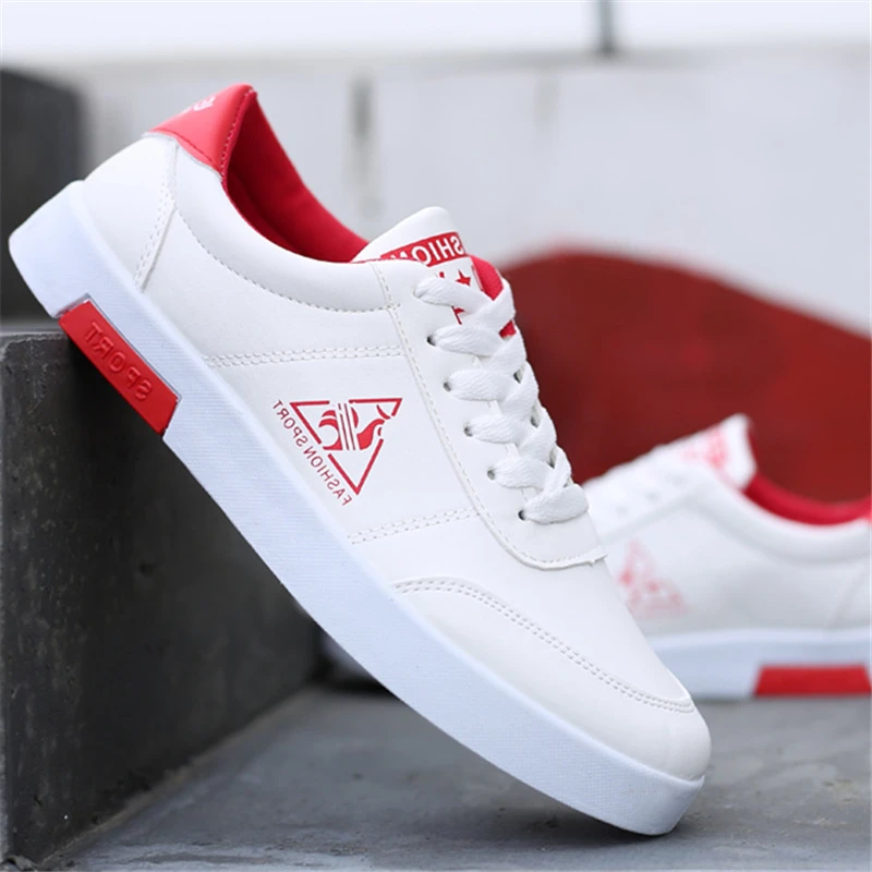 de deporte de moda hombre, zapatos informales blancos para adolescentes, calzado Skateboarding suave y cómodo, Tenis deportivos básicos para hombre| - AliExpress