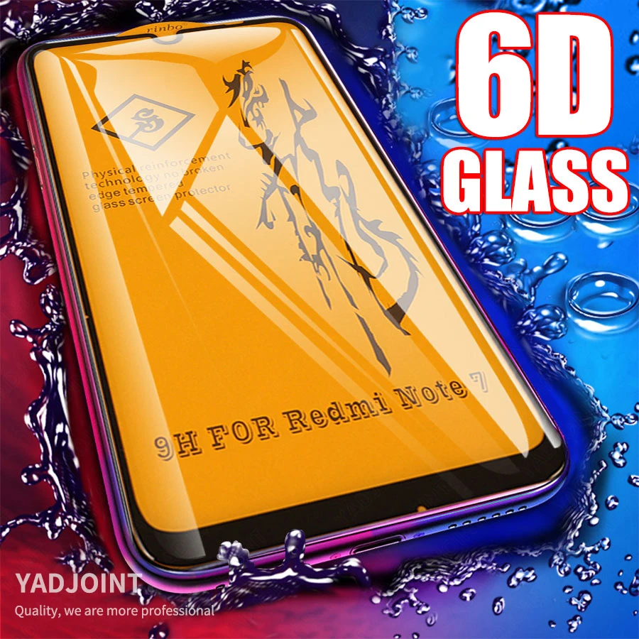 6D полное покрытие закаленное стекло для Xiaomi Pocophone F1 F2 Mi 10T 9T A2 Lite A3 Redmi Note 9 9S 8 Pro 8T 7