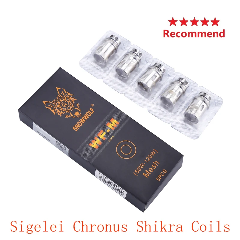 Оригинальный набор для вейпа Sigelei Chronus Shikra 5 шт. сменные катушки аксессуары