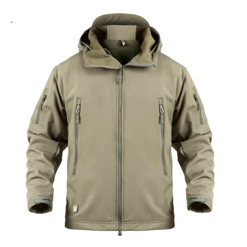 

Men's Winter Jacket Waterproof Soft Shell Jacket Solid breaker Hunt Clothes Army Camouflage Jacket and Coat Military Tactical