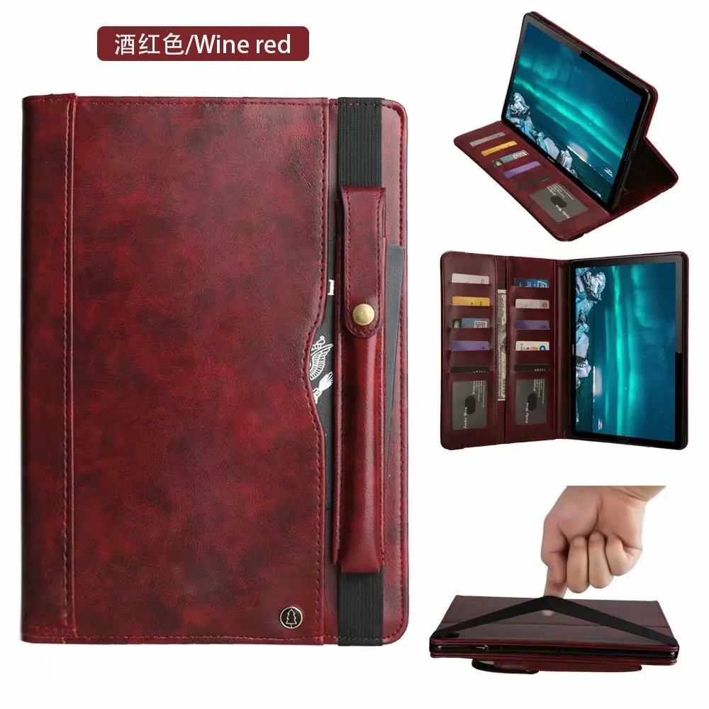 Модный кожаный чехол с карандашом для планшета huawei Mediapad M6 10,8 icnh VRD-AL09 держатель Чехол-подставка чехол+ ручка
