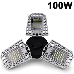 LED Lamp E27 LED Bulb 60W 80W 100W Garage Light 110V 220V Deform Light for Workshop Warehouse Factory Gym