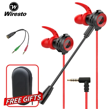 

Wiresto Wired In-ear Earphone Gaming Headset Sport Sweatproof Earbuds Portable Bass Stereo Earpiece with Mic