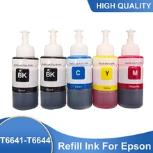 Recharge d'encre pour imprimante Epson, pour L100 L110 L120 L132 L210 L222 L300 L312 L355 L350 L362 L366 L550 L555 L566, livraison gratuite