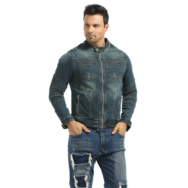 Mens Motorcycle Anti-drop Locomotive Jeans Jacket Racing Riding Knight Cowboy Equipment Seasons Motocross CE Gears Clothes | Автомобили и