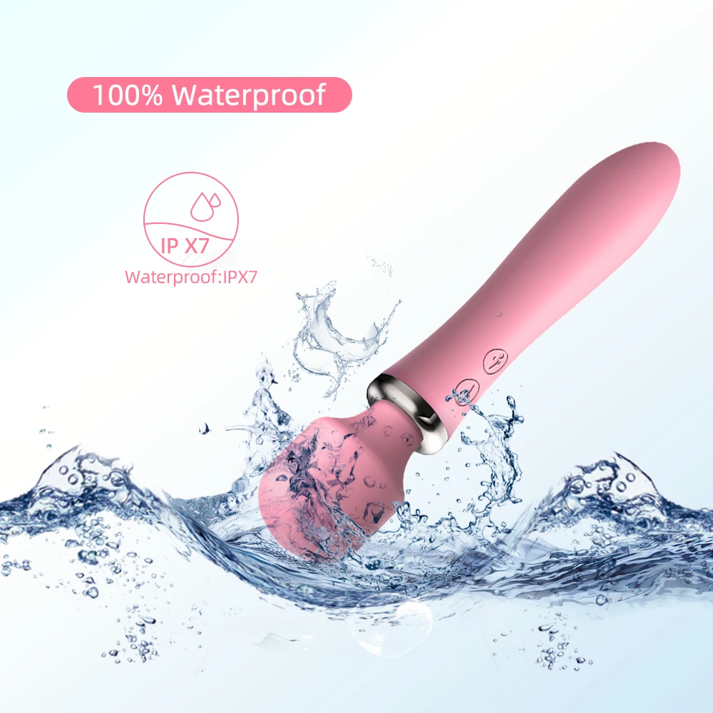 G Spot Dildo Vibrator 10 Vibrate Modes Powerful AV Wand Massager Adult Sex Toy for Woman