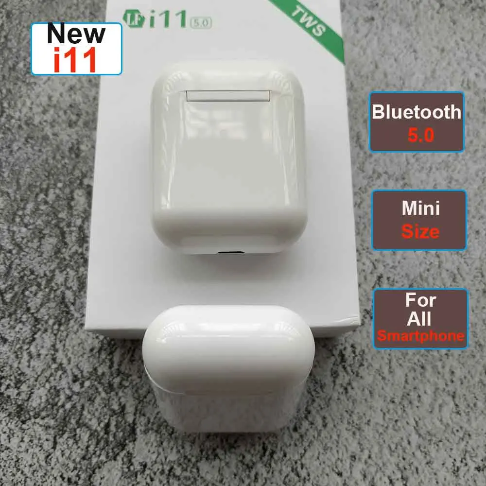 

HOT i11 i7s TWS Mini Wireless Bluetooth Earphone In-Ear Stereo Earbud pk i9s i12 i14 i10 tws Headset with Charging Box Mic