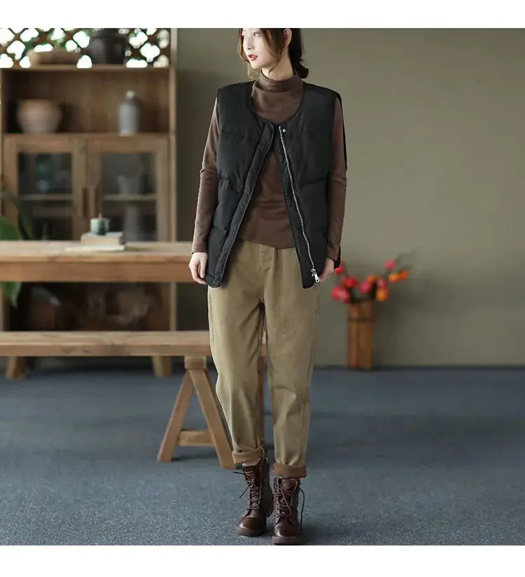 Winter Autumn Thick Fleece Harem Pants For Women Solid Elastic Waist Casual Women's Pants Oversized Loose Comfortable Trousers dickies pants