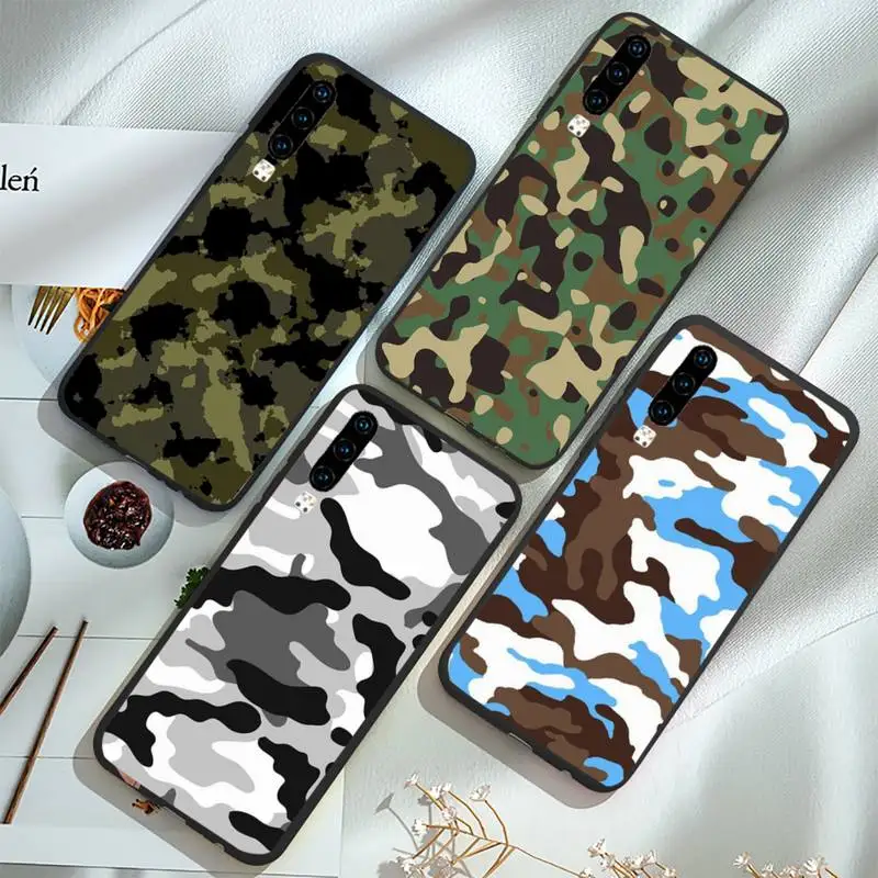 

Camouflage Pattern Camo military Army Phone Case For Huawei honor Mate P 9 10 20 30 40 Pro 10i 7 8 a x Lite nova 5t