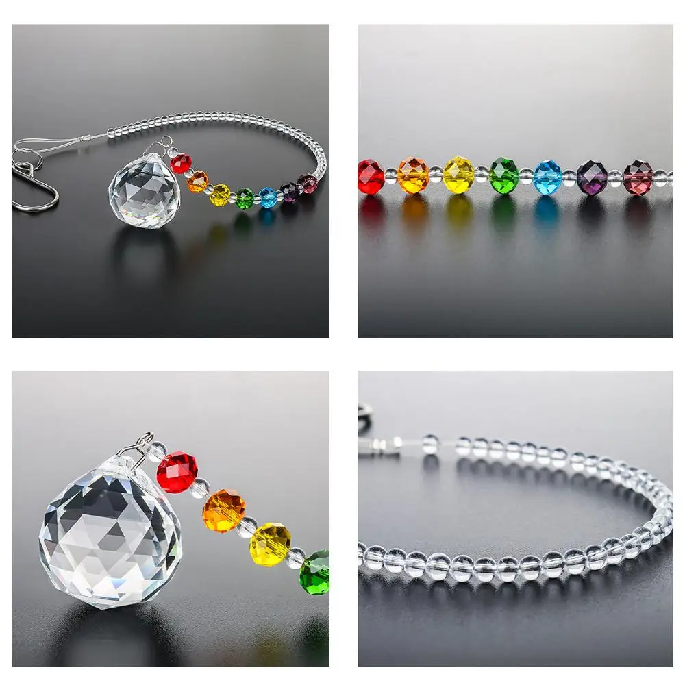 1 шт. Дерево жизни хрустальный шар-Призма Suncatcher Радуга производитель люстра Декор чакра окно сад подвесной кулон орнамент