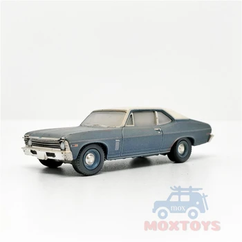 

Greenlight 1:64 1970 Chevrolet Nova Blue Grey Diecast Model Car Loose