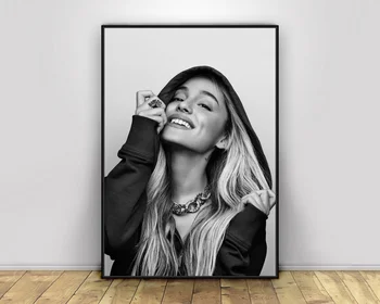 

Ariana Grande Music Singer Sexy Girls Canvas Modern Painting Poster Wall Art For Living Room Decor Canvas Print (No frame)#2