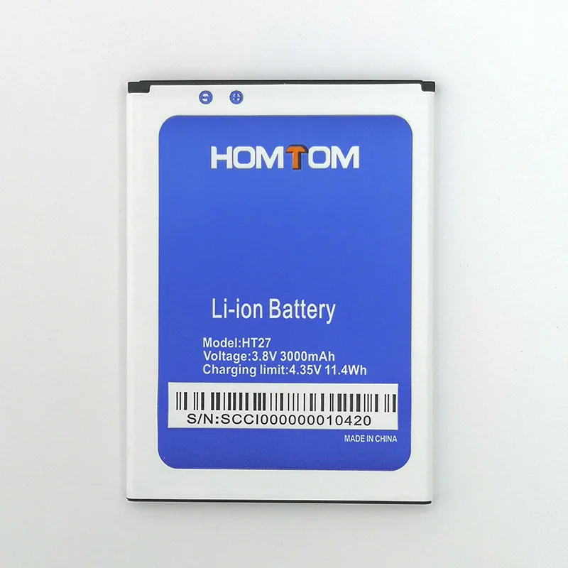 Wiscoco 10 шт. 3000 мАч ht27 Аккумулятор для HOMTOM HT27/HT 27 Замена резервного копирования высокое качество+ номер отслеживания