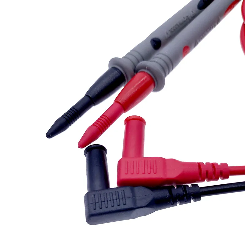 Digital Multimeter probe Soft silicone wire Needle tip Universal test leads with Alligator clip 1 pair
